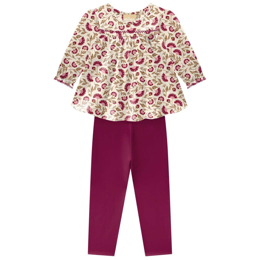 Milon Brown & Fuchsia Set