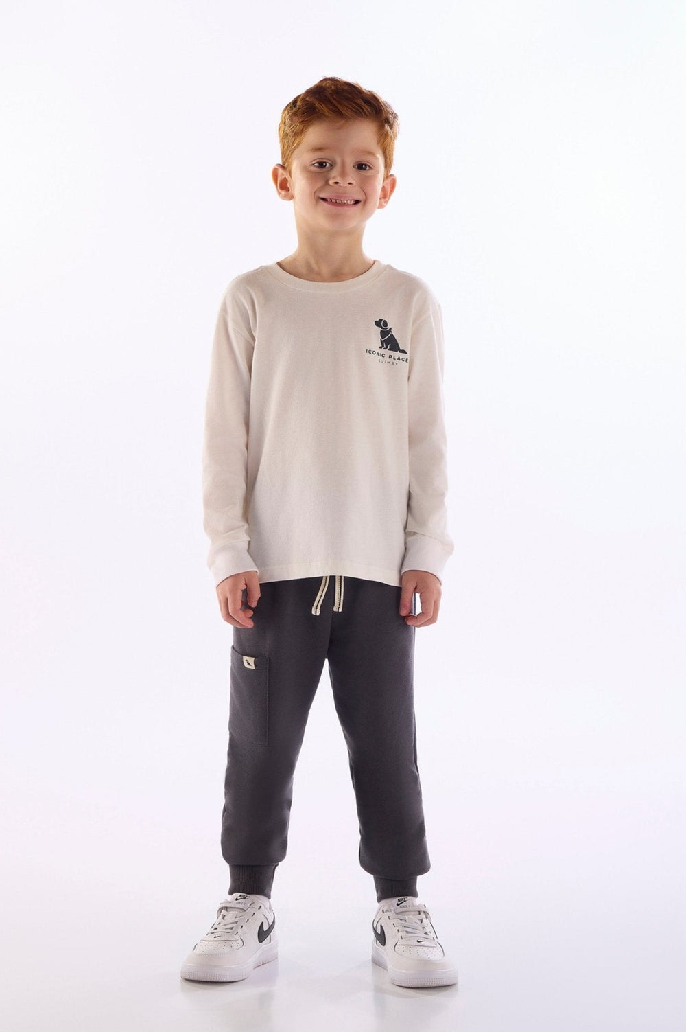 Quimby White T-Shirt & Pants Set