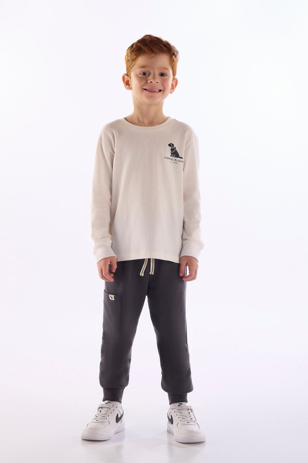 Quimby White T-Shirt &amp; Pants Set