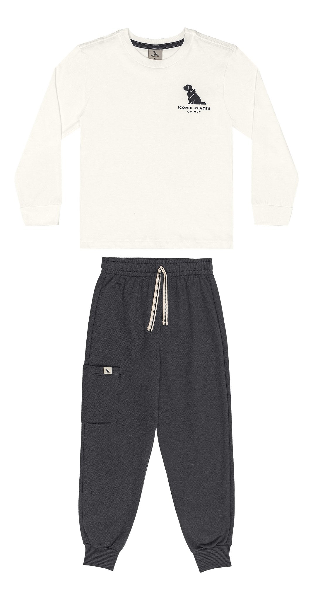 Quimby White T-Shirt & Pants Set