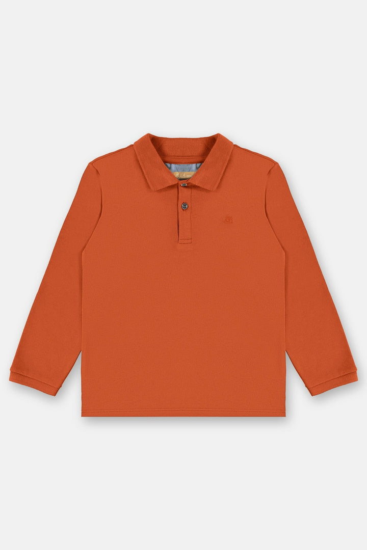 Up Baby Orange, Green &amp; Forest Green Polo Shirt