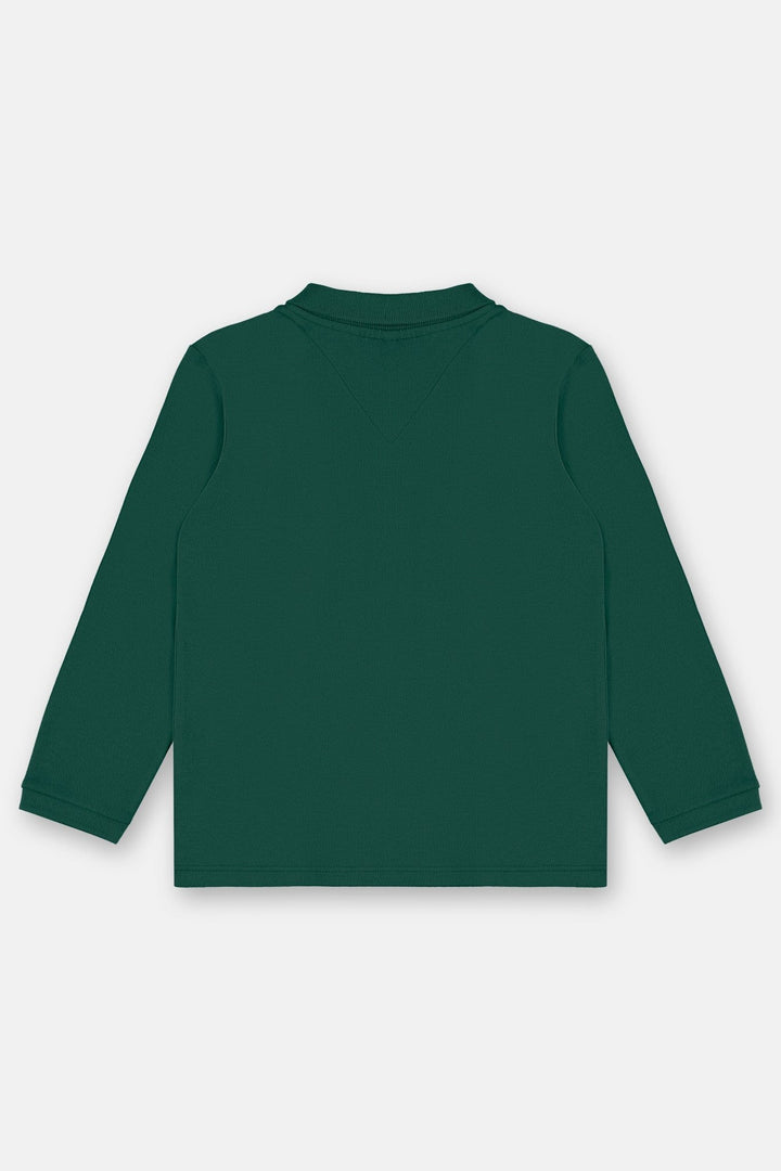 Up Baby Orange, Green &amp; Forest Green Polo Shirt