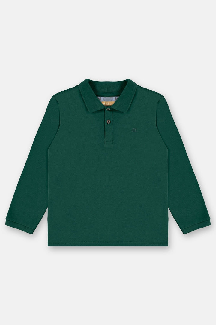 Up Baby Orange, Green &amp; Forest Green Polo Shirt