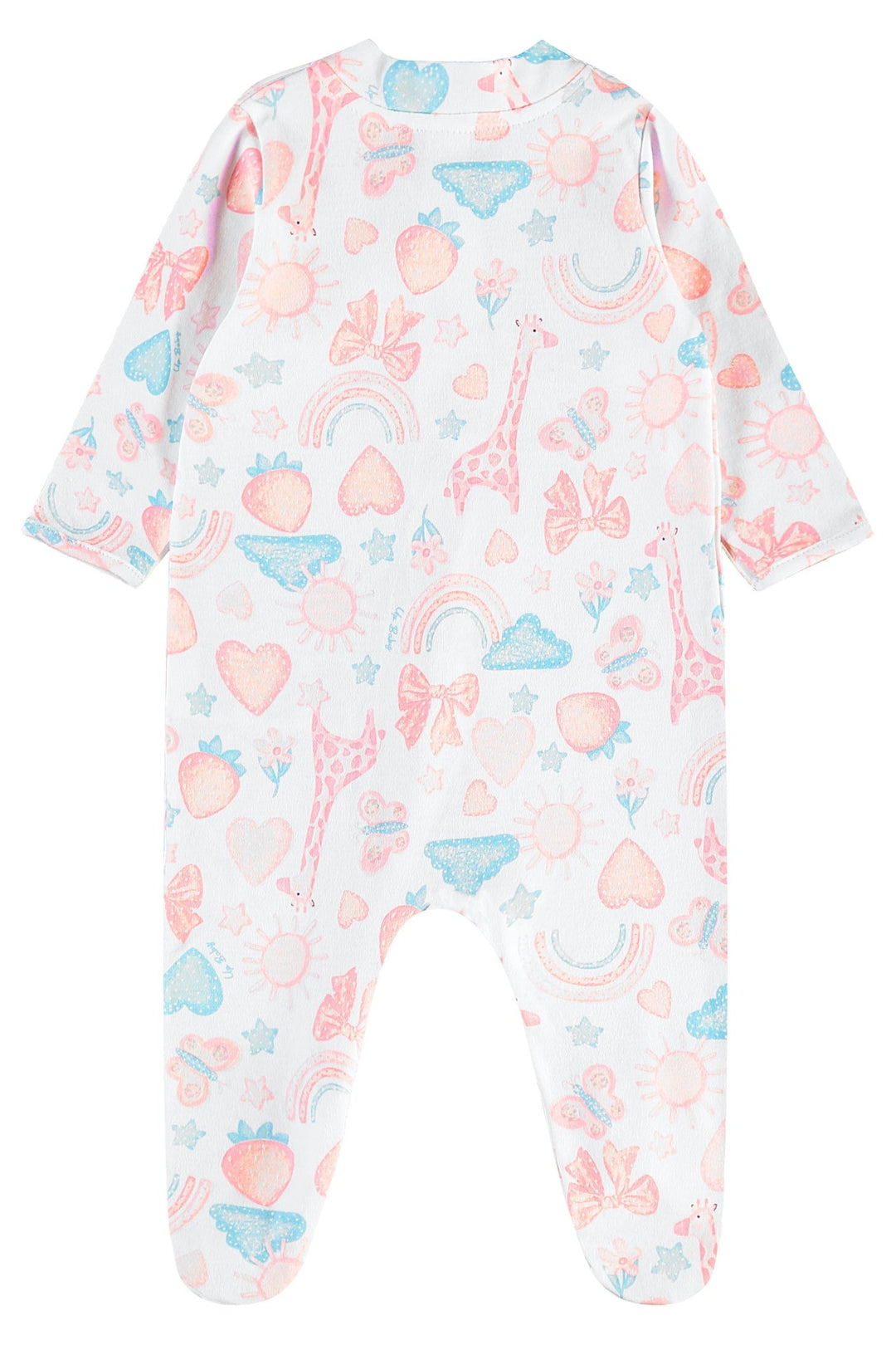Up Baby Light Blue &amp; White Onesie