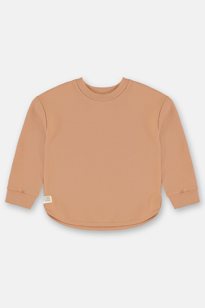 Up Baby Brown &amp; Navy Sweatshirt