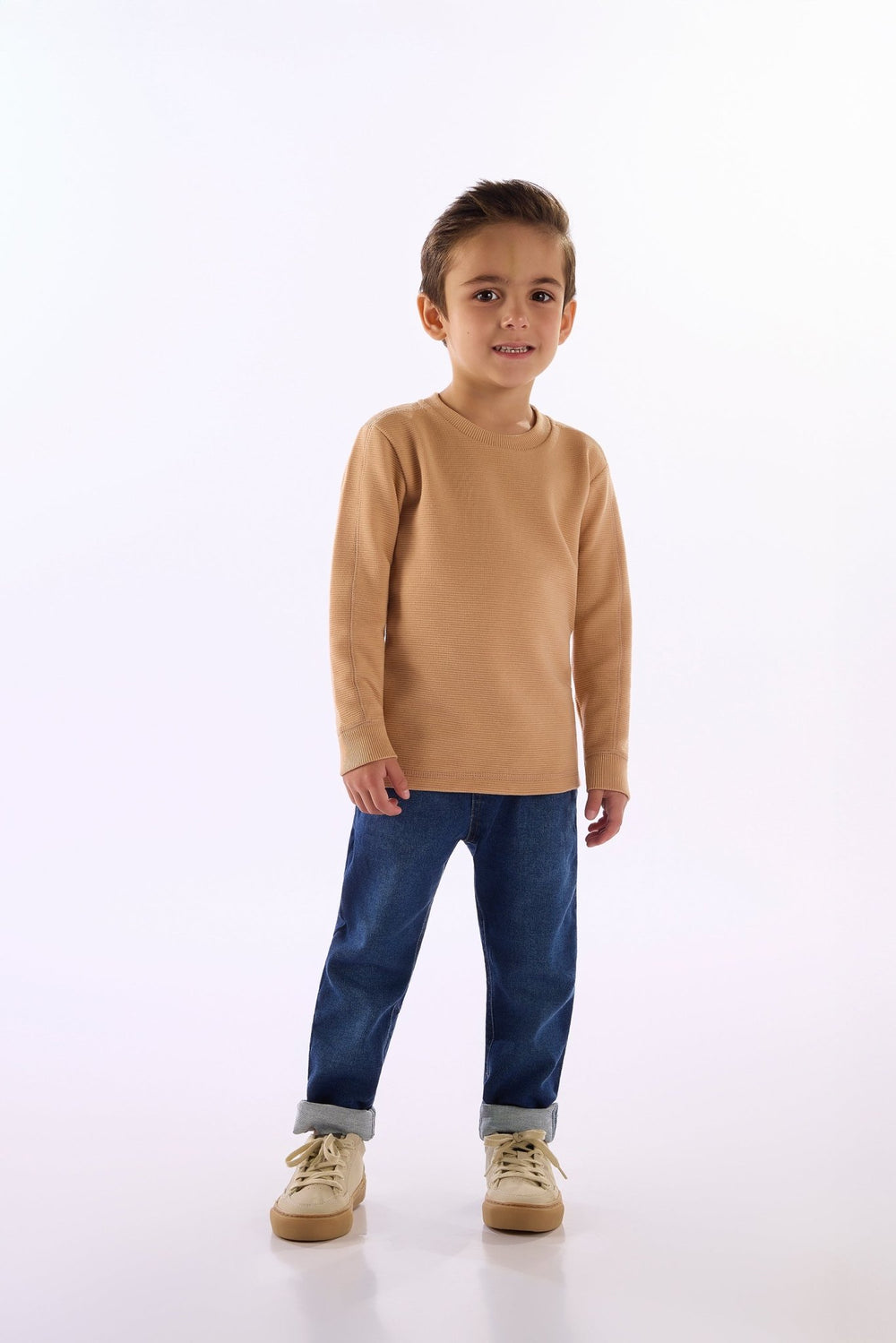 Up Baby Brown & Navy Sweatshirt