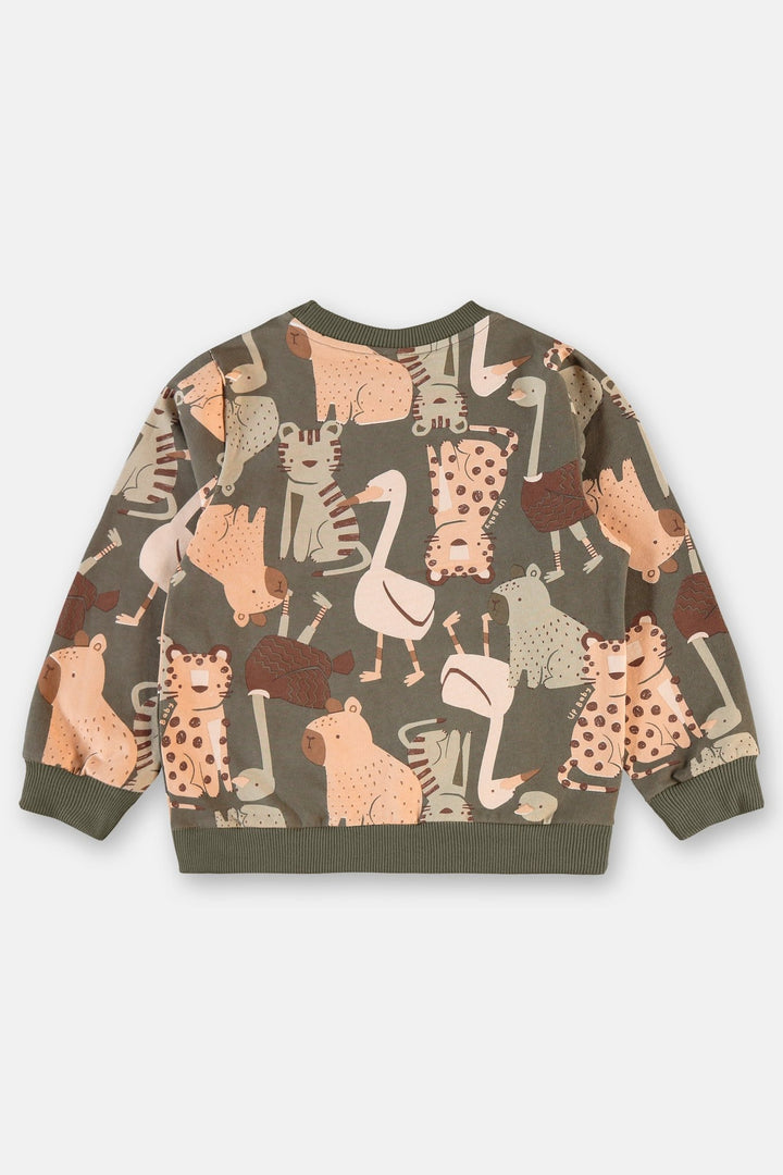 Up Baby Forest Green Sweatshirt &amp; Pants Set