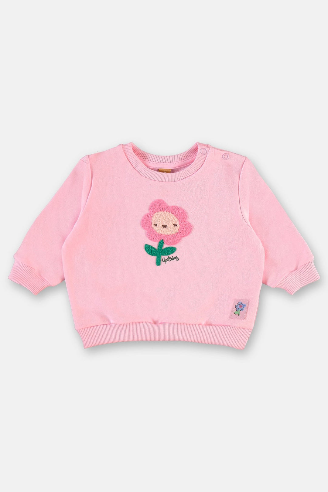 Up Baby Pink Sweatshirt &amp; Pants Set
