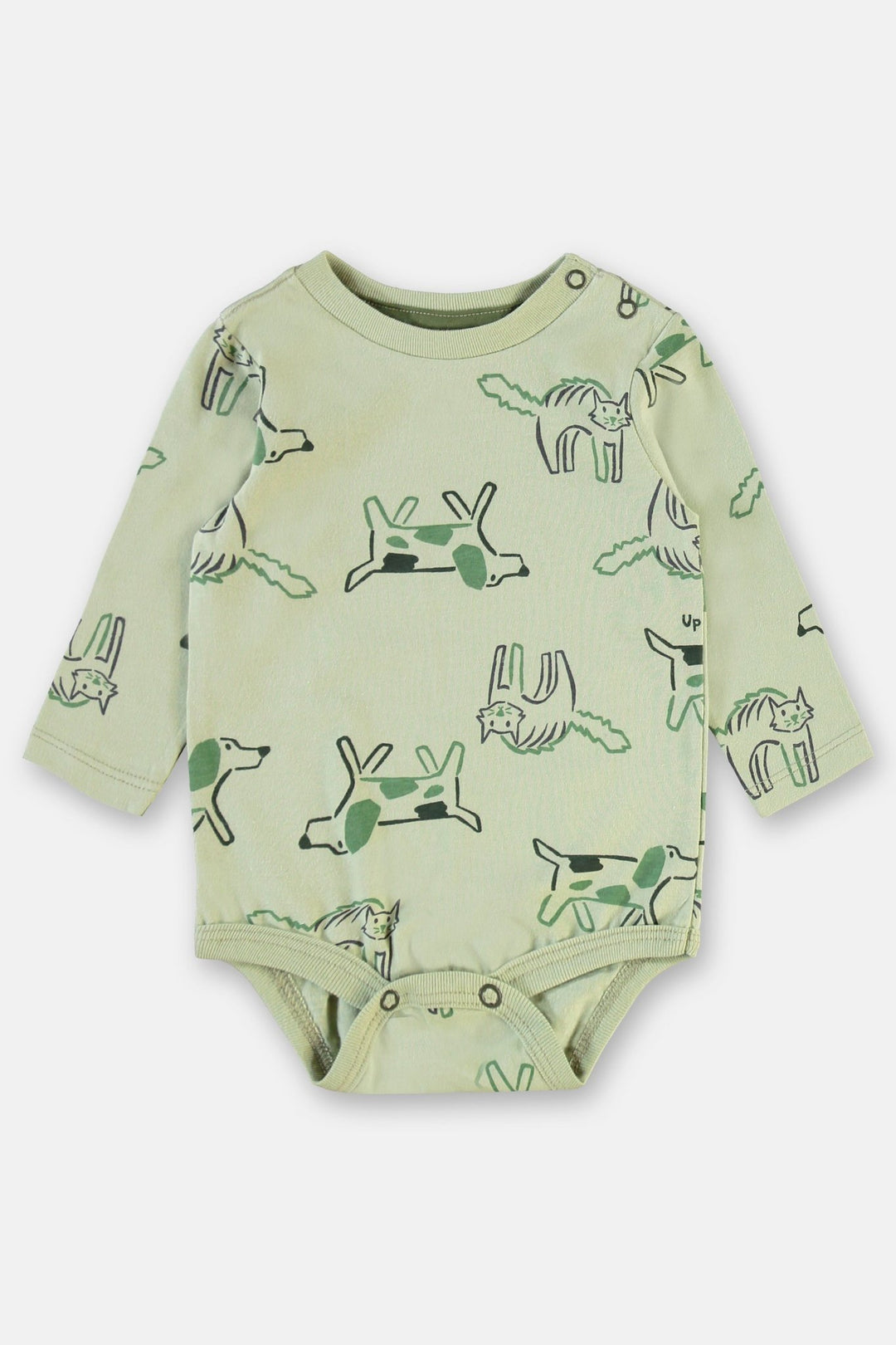 Up Baby Green Bodysuit &amp; Pants Set