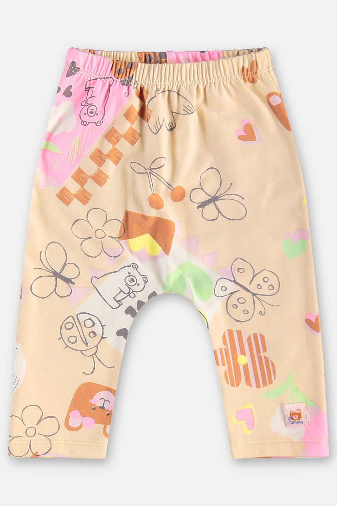 Up Baby Beige Sweatshirt &amp; Pants Set