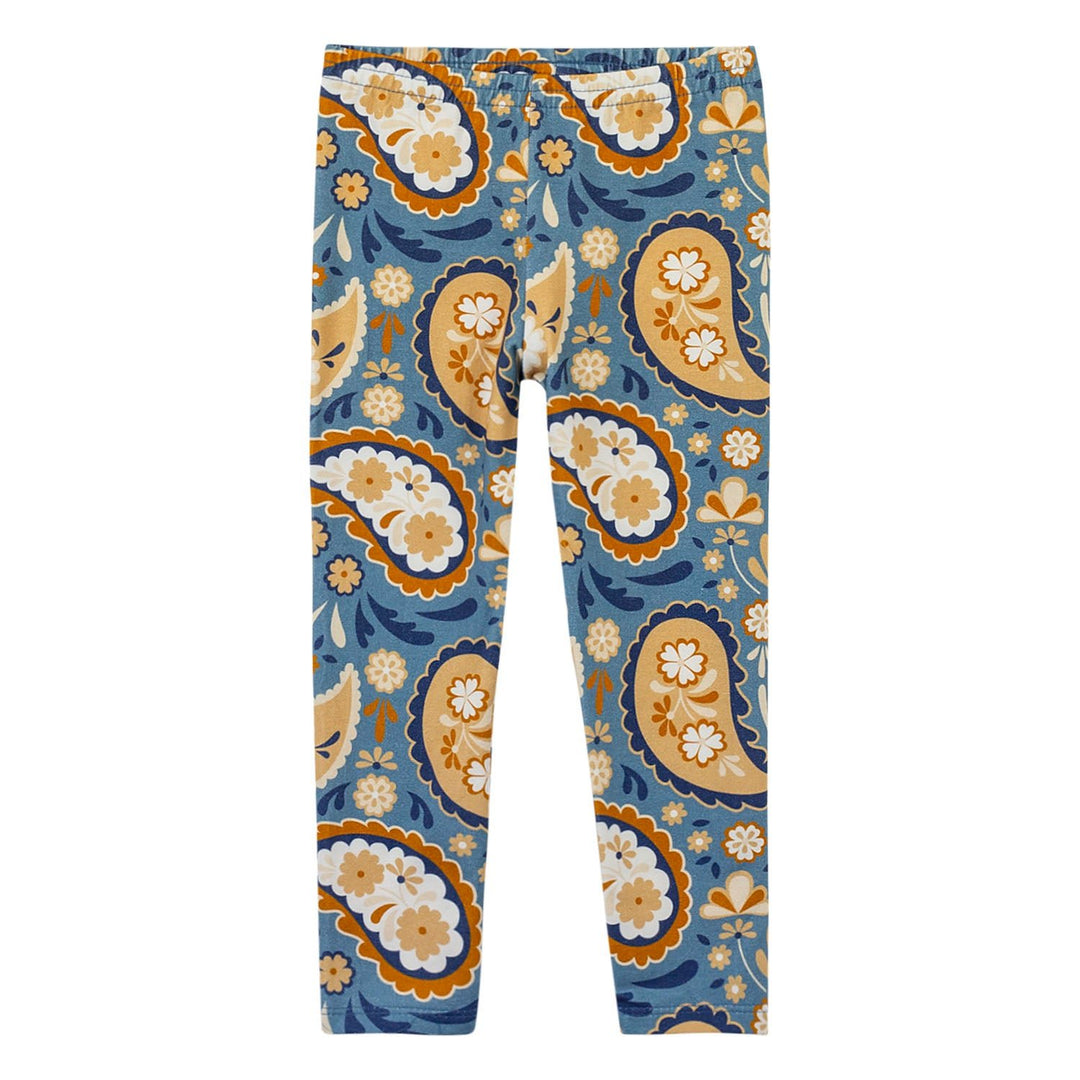 Nanai Beige Coat &amp; Leggings Set with Butterfly &amp; Floral Print