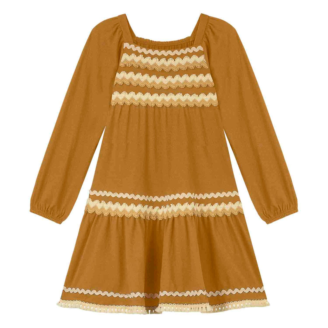 Nanai Brown Boho Dress