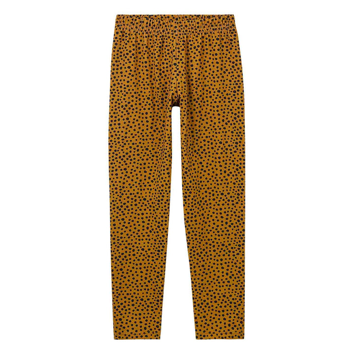 Nanai Black Coat &amp; Leggings Set with Animal Print
