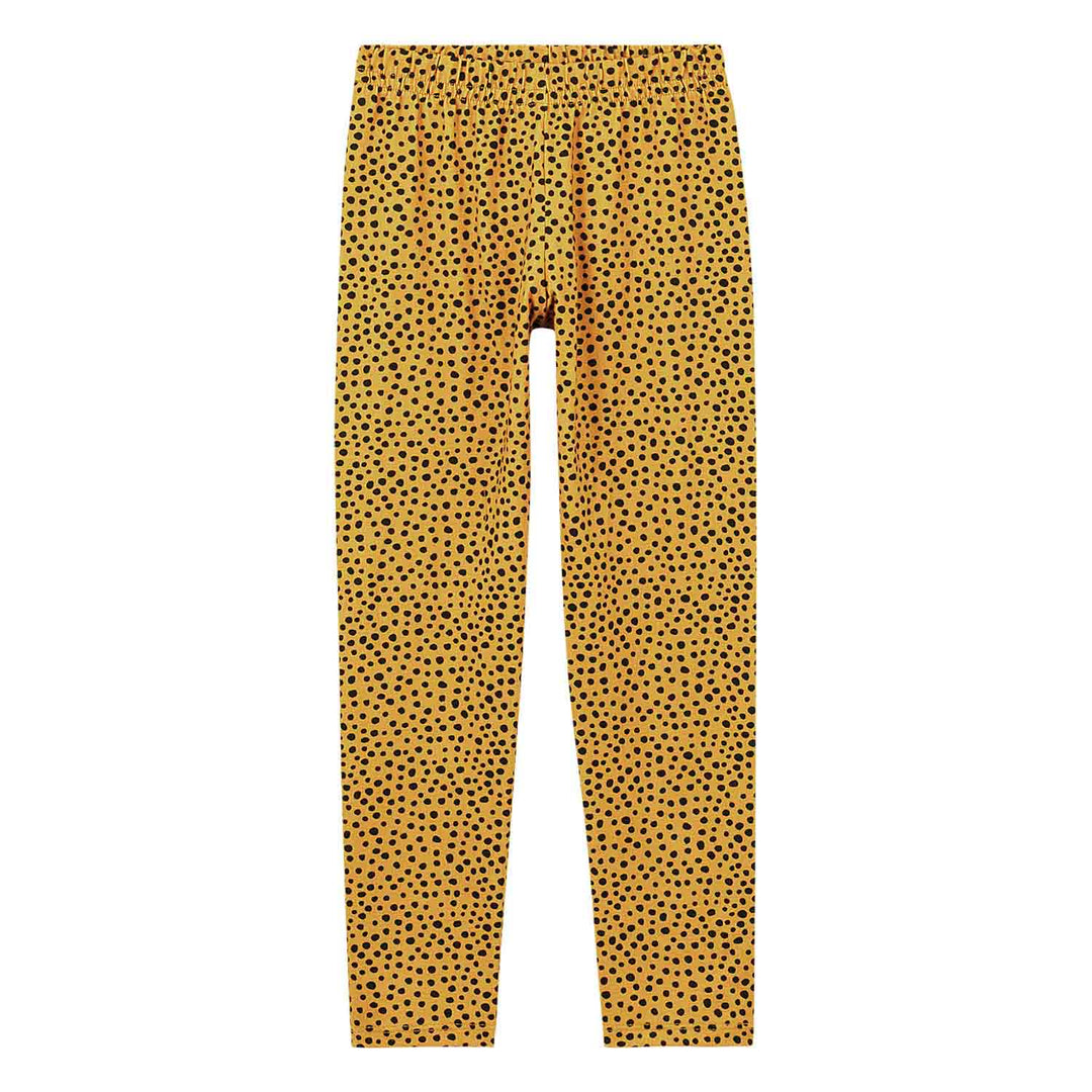 Nanai White Coat &amp; Leggings Set with Animal Print