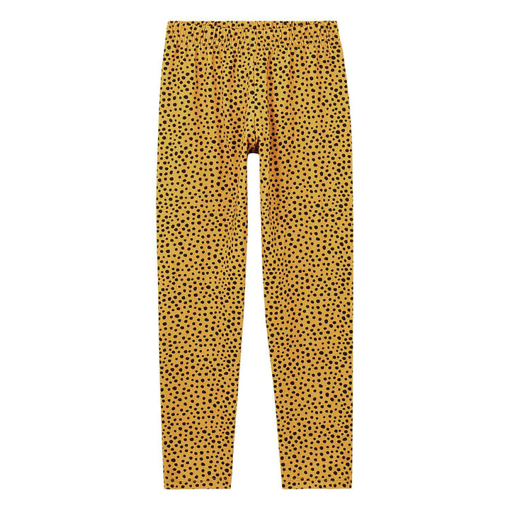 Nanai White Coat &amp; Leggings Set with Animal Print
