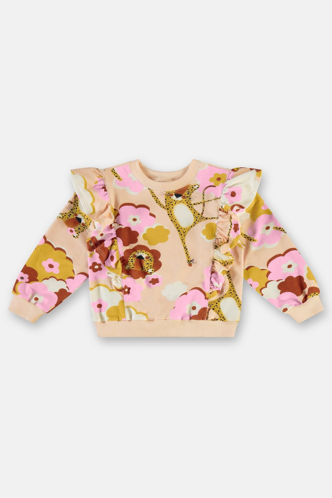 Três e Já Beige Sweatshirt &amp; Pants Set
