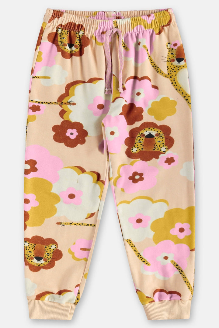 Três e Já Beige Sweatshirt &amp; Pants Set