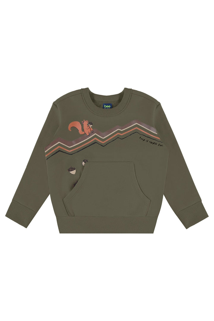 Bee Loop Forest Green Sweatshirt &amp; Pants Set