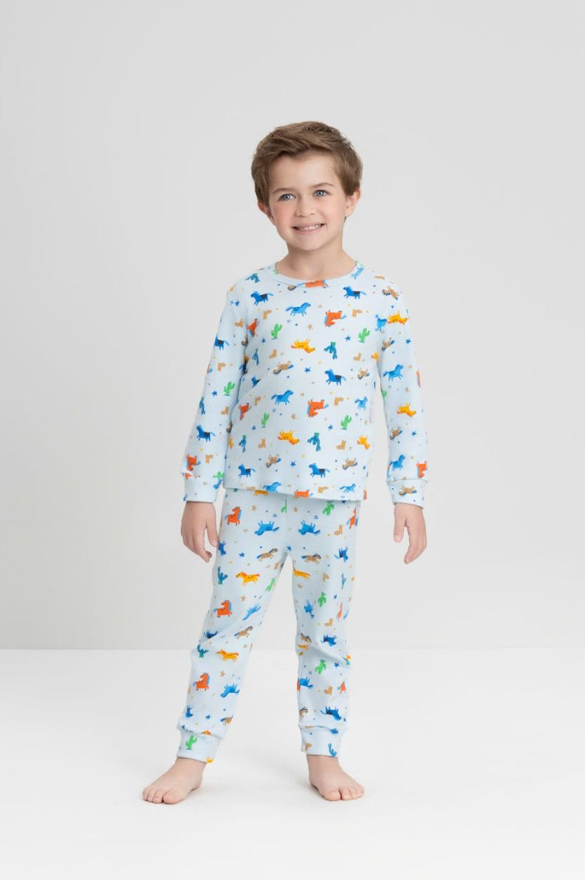 Up Baby Light Blue, Pink, Beige & White Pyjamas