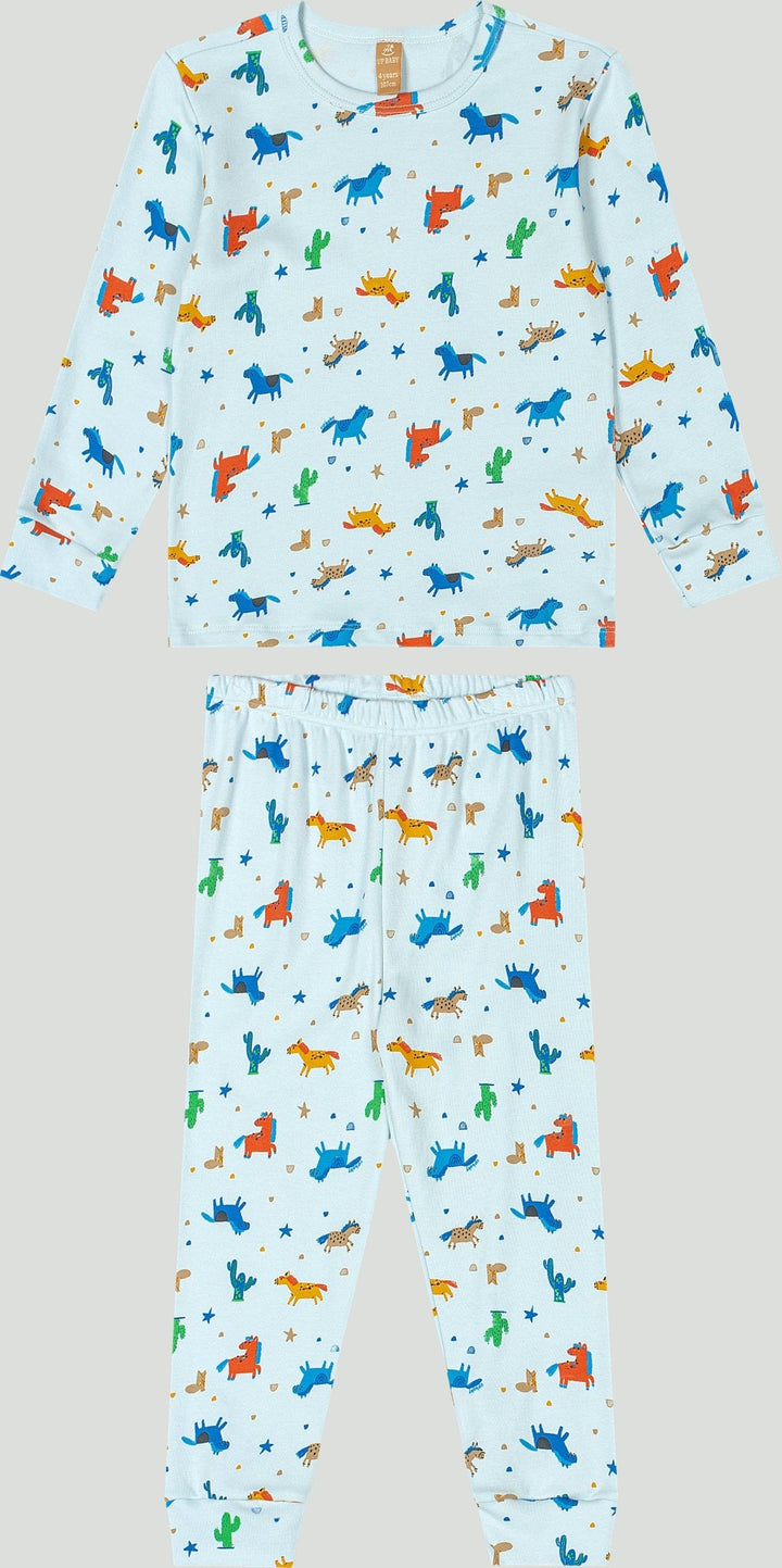 Up Baby Light Blue, Pink, Beige &amp; White Pyjamas