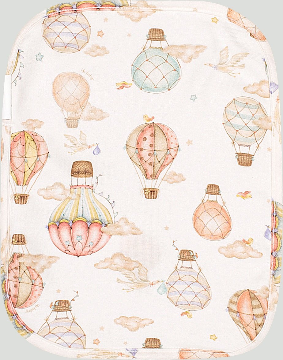 Burp cloth in 100% cotton - Balloons - Caramelo Baby & Kids