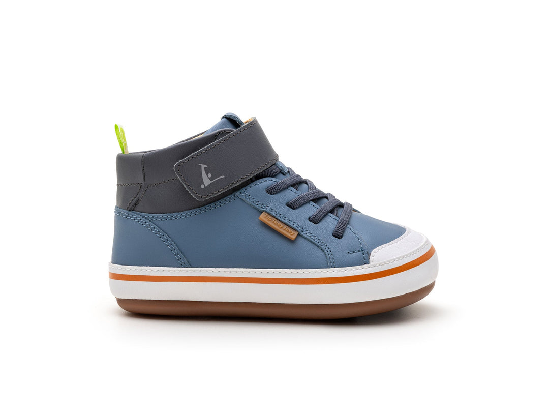 Kids Alley High-Top Sneakers - Denim / Slate Blue - Nalua
