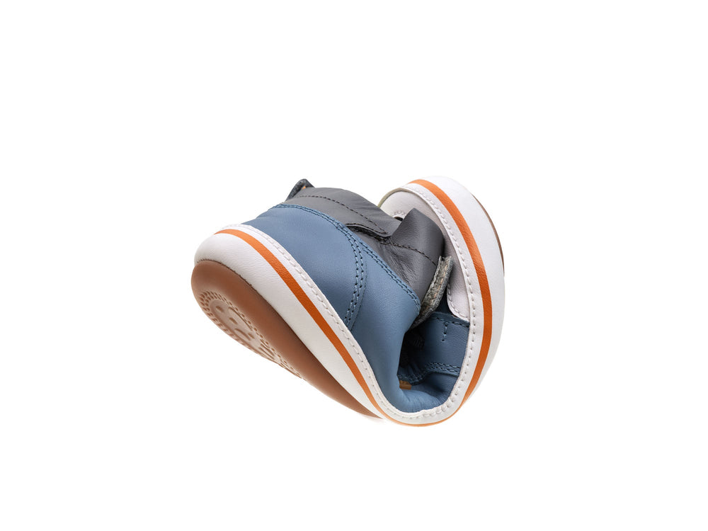 Kids Alley High-Top Sneakers - Denim / Slate Blue - Nalua