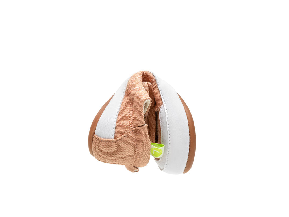 Kids Bossy Green Sneakers - Canvas Peach - Nalua