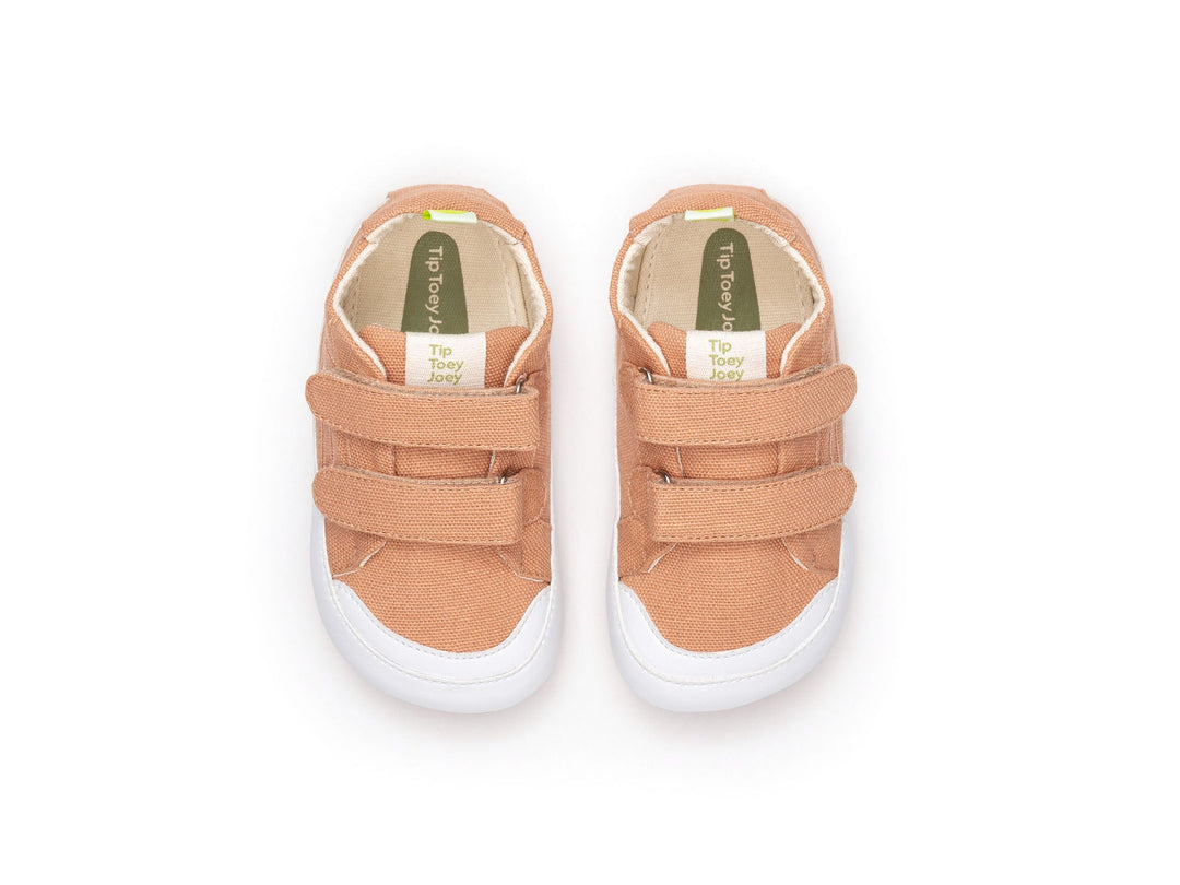 Kids Bossy Green Sneakers - Canvas Peach - Nalua