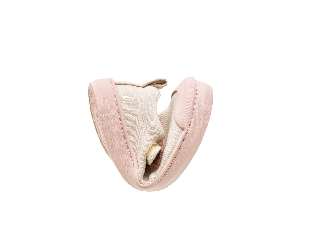 Kids Gaia Green Mary Janes - Lona Creme / Lona Rosa Quartzo - Nalua