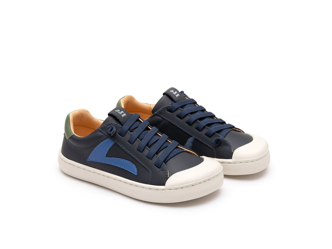 Kids Ground Sneakers - Navy / Blue Tang / Salsa - Nalua