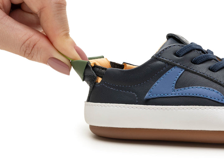 Kids Ground Sneakers - Navy / Blue Tang / Salsa - Nalua