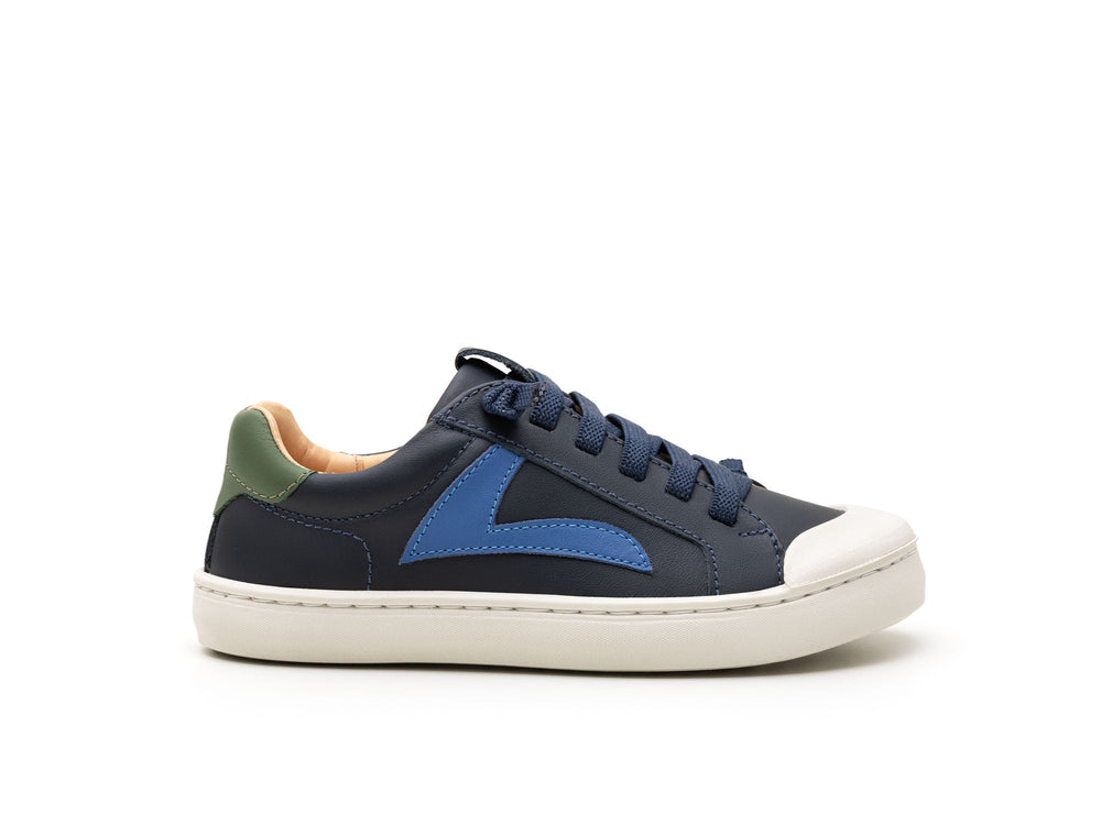 Kids Ground Sneakers - Navy / Blue Tang / Salsa - Nalua