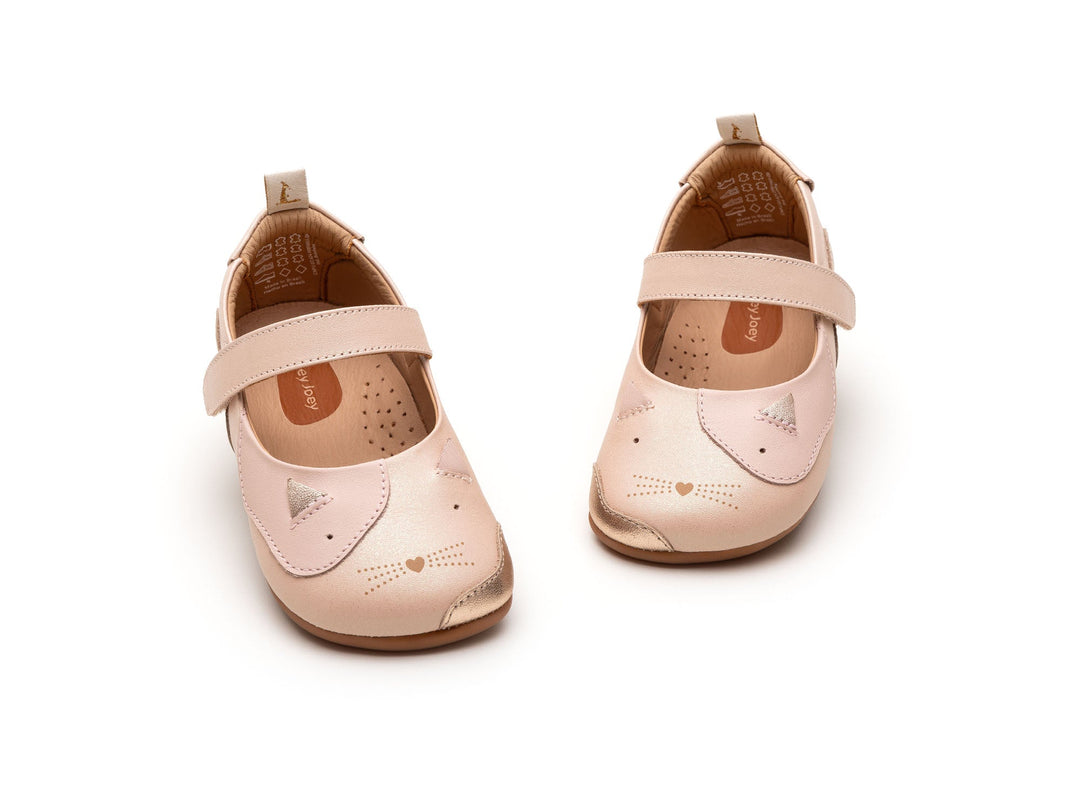 Kids Kitten Mary Janes - Candy Dream / Cotton Candy / Metalic Salmon - Nalua