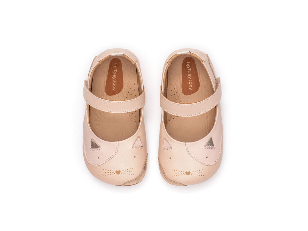 Kids Kitten Mary Janes - Candy Dream / Cotton Candy / Metalic Salmon - Nalua