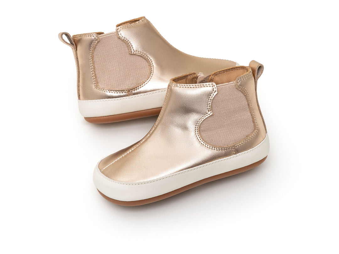Kids One Love Chelsea Boots - Metallic Salmon - Nalua