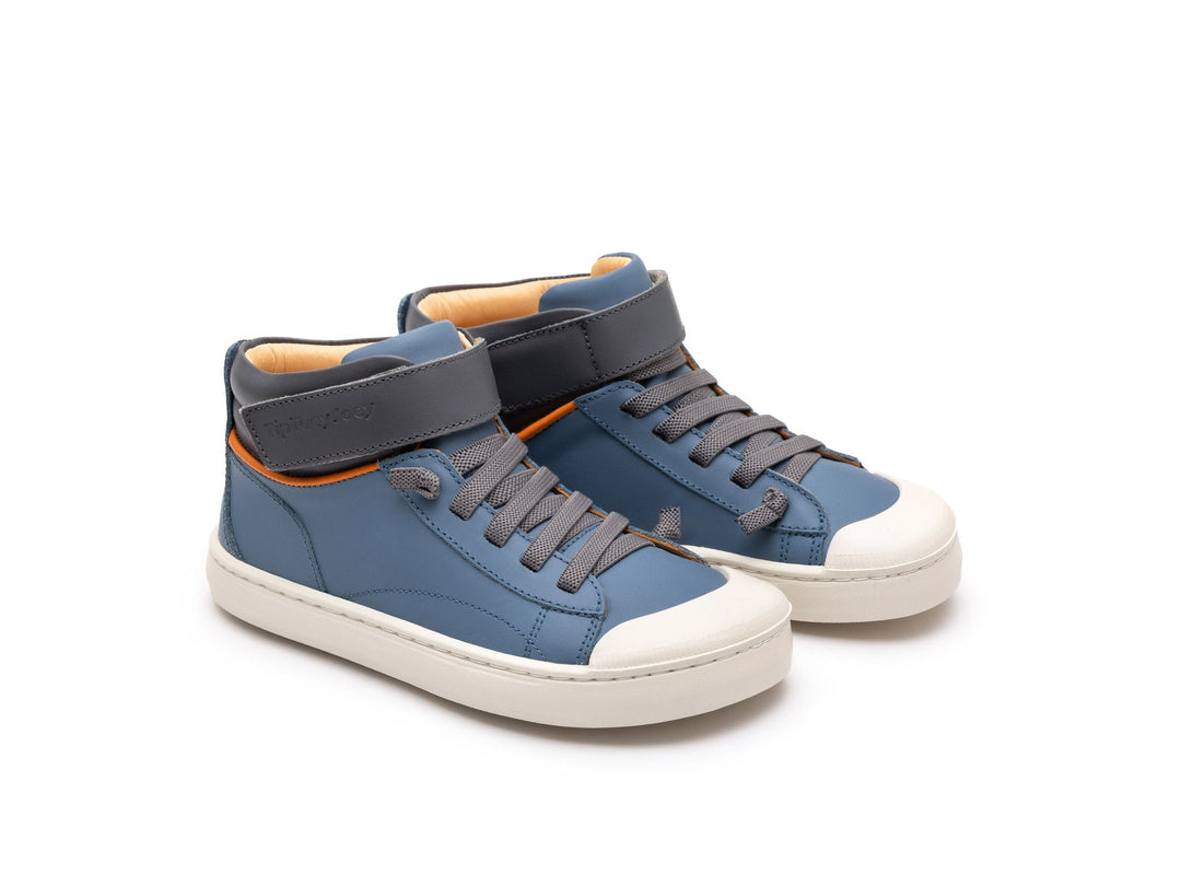 Kids Peak High-Top Sneakers - Denim / Slate Blue - Nalua
