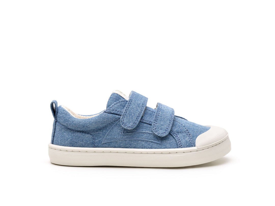 Kids Ramp Green Sneakers - Canvas Denim Blue - Nalua