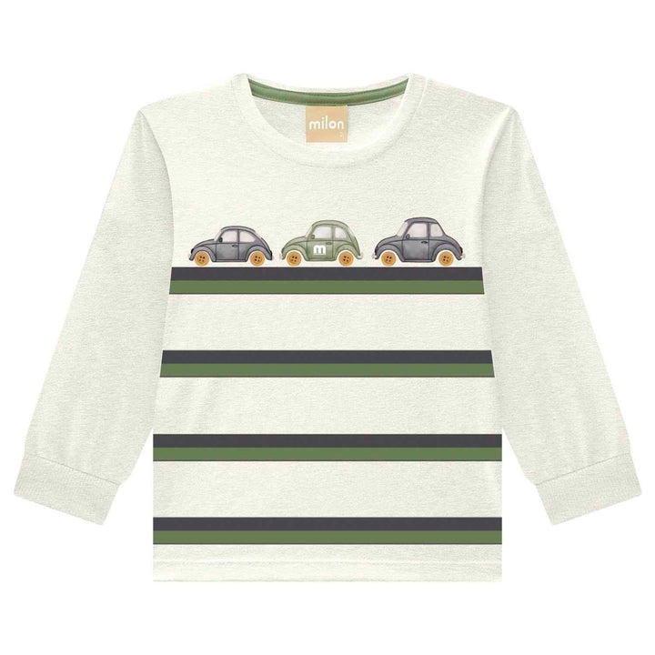 Milon Cars Set: T-Shirt &amp; Pants (Green) - Nalua