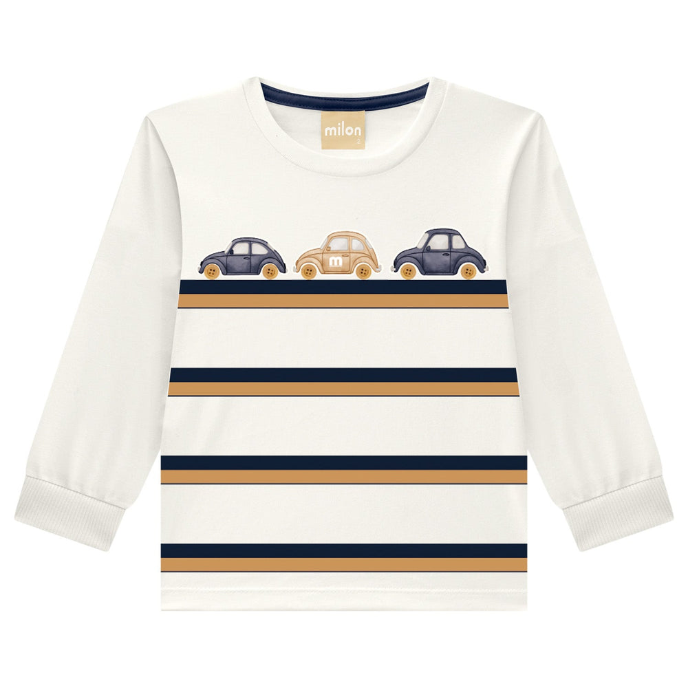 Milon Cars Set: T-Shirt & Pants (Navy) - Nalua