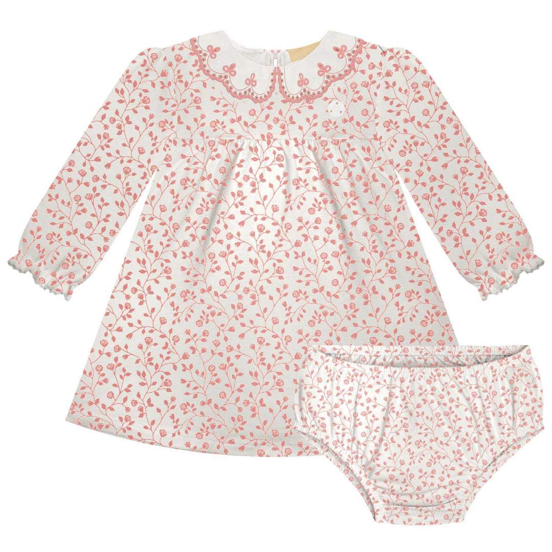 Milon White Cotton Dress with Built-In Shorts