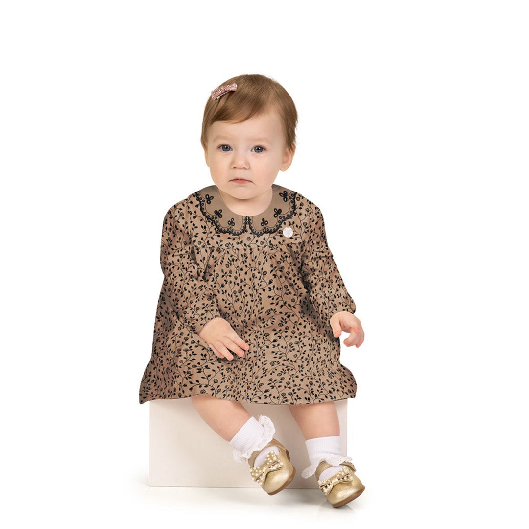 Milon White Cotton Dress with Built-In Shorts