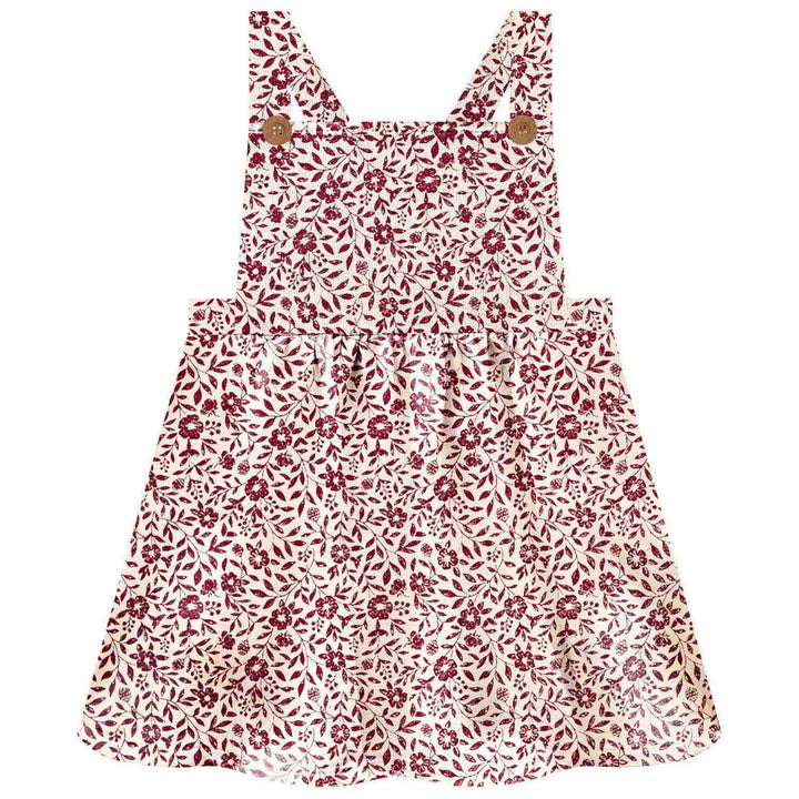 Milon Floral Set: Shirt &amp; Salopette (Fuchsia) - Nalua