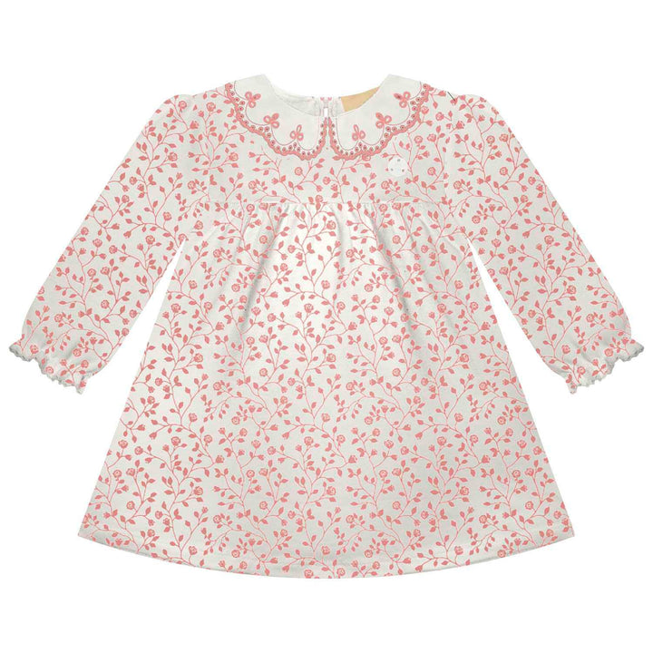 Milon Flower Dress for Baby Girls (Soft Pink) - Nalua
