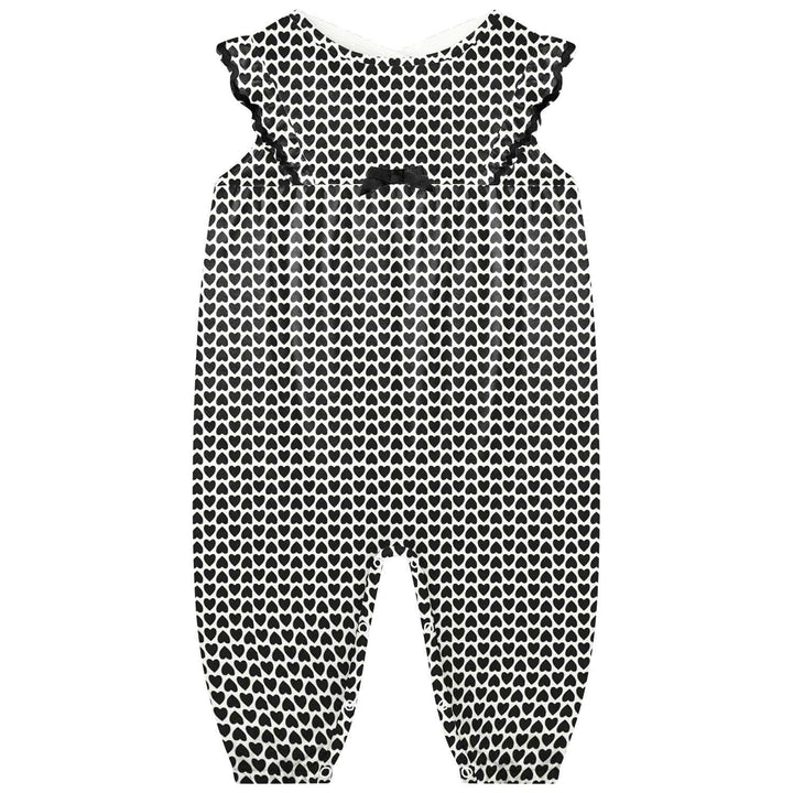 Milon Hearts Set for Baby Girls: Romper &amp; Overalls - Nalua