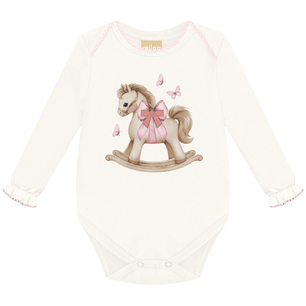 Milon Rocking Horse Set for Baby Girls (Pink) - Nalua