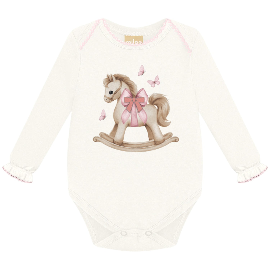 Milon Rocking Horse Set for Baby Girls (Pink) - Nalua