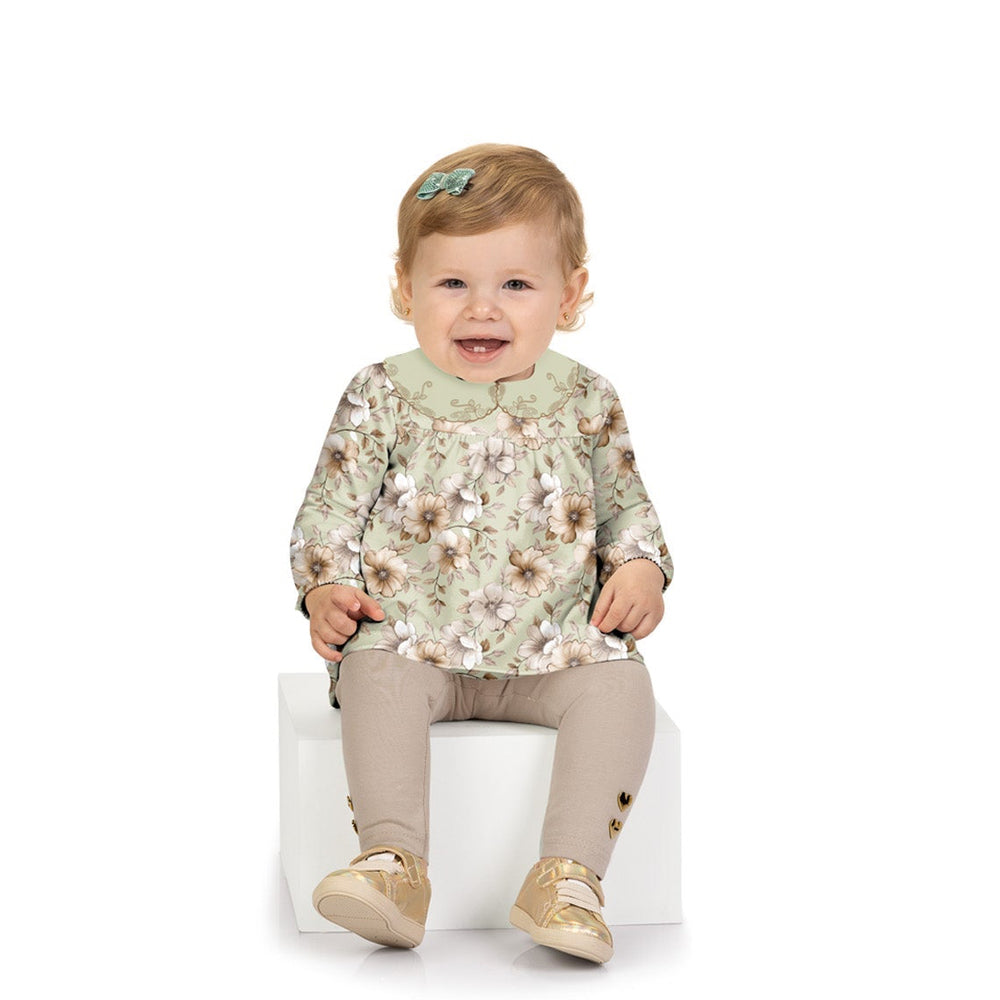 Milon Light Green Top & Leggings Set
