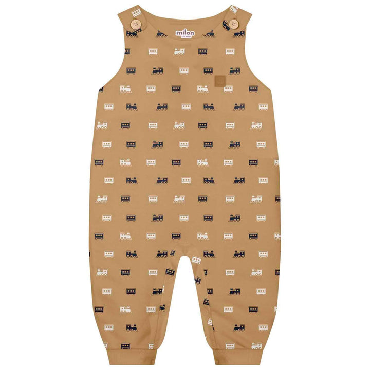 Milon Trains Set: Romper &amp; Jumpsuit (Camel) - Nalua
