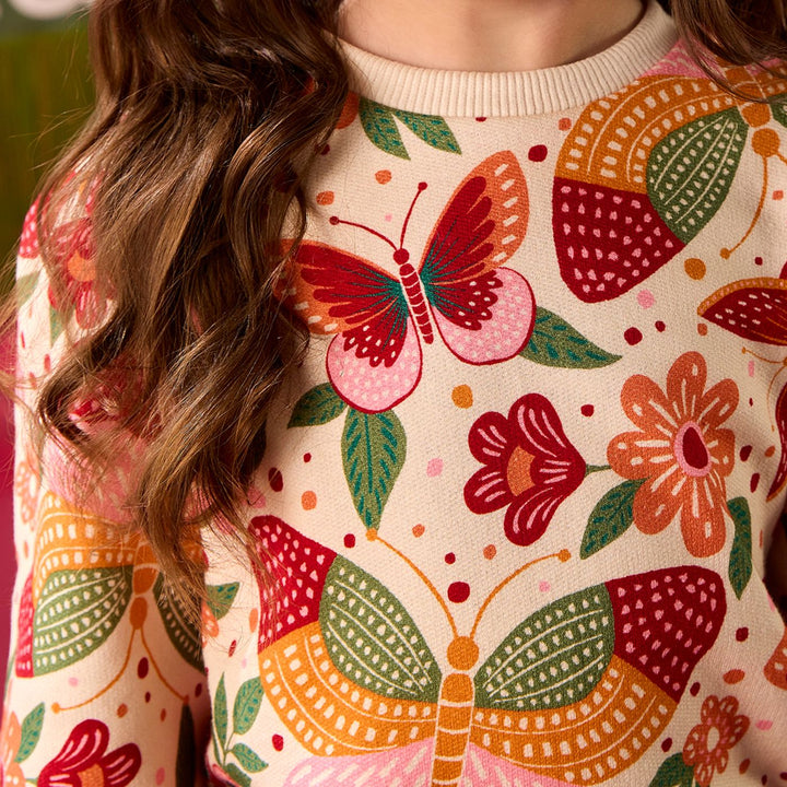 Nanai Butterfly Garden Set: Sweatshirt &amp; Skorts - Nalua